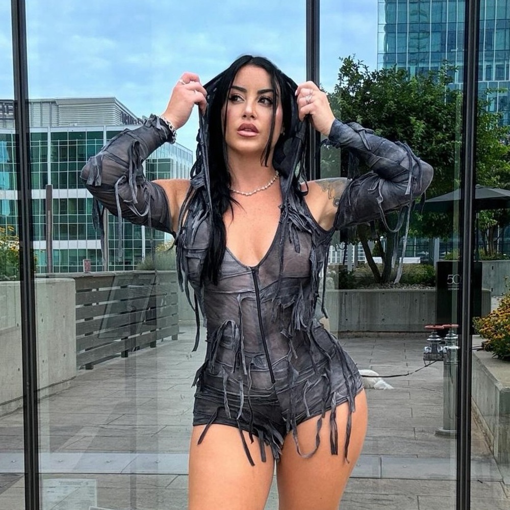 Grey Distressed Romper